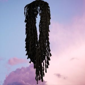 Last chance! Steve Madden Metallic Sparkle Black Net Knit Silver Sparkle Scarf